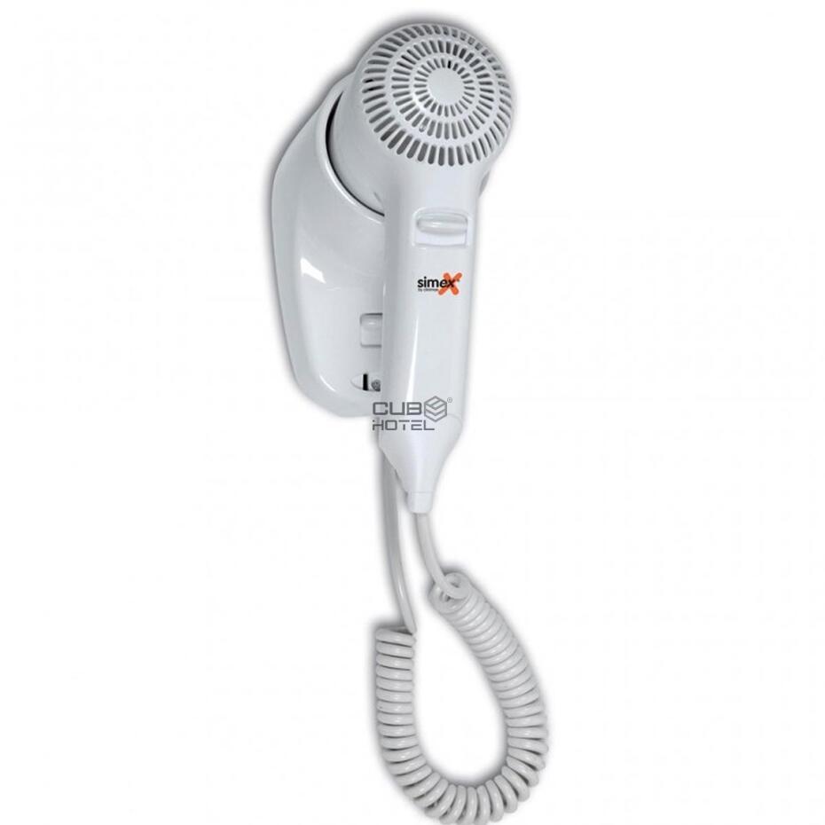 Secador Cabelo com Suporte Parede Hotel 1200w